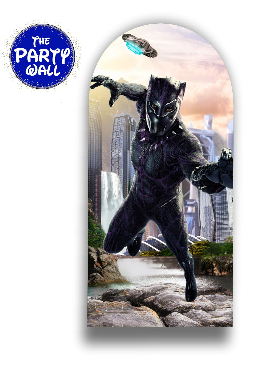Pantera Negra - Funda para mampara de punta redonda