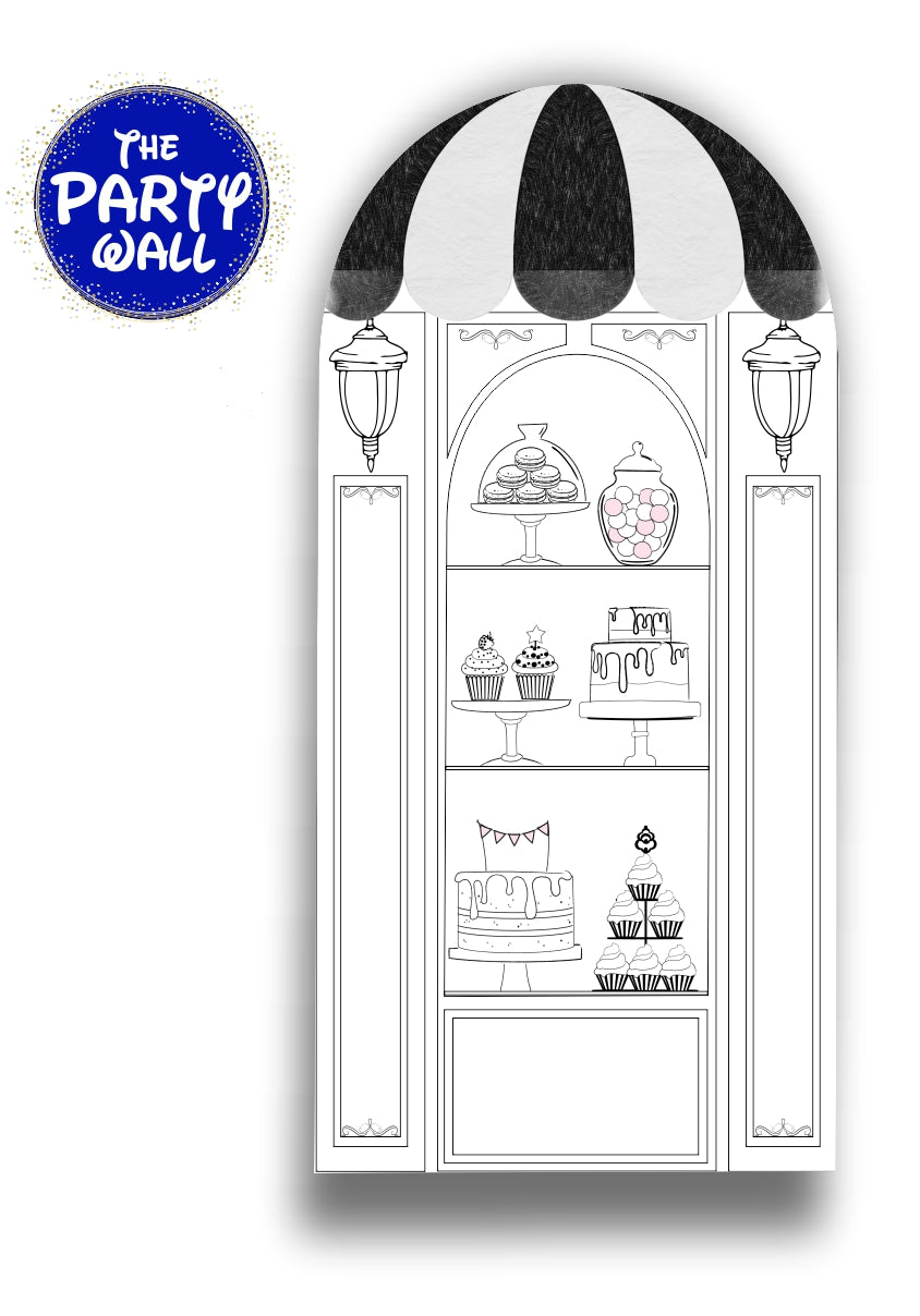 Pastelería Francesa - Funda para mampara de punta redonda