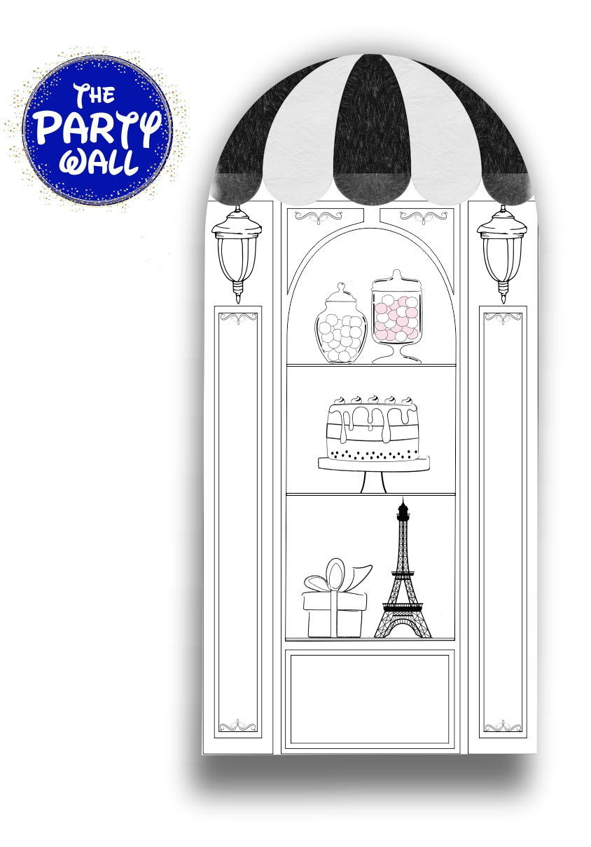 Pastelería Francesa - Funda para mampara de punta redonda
