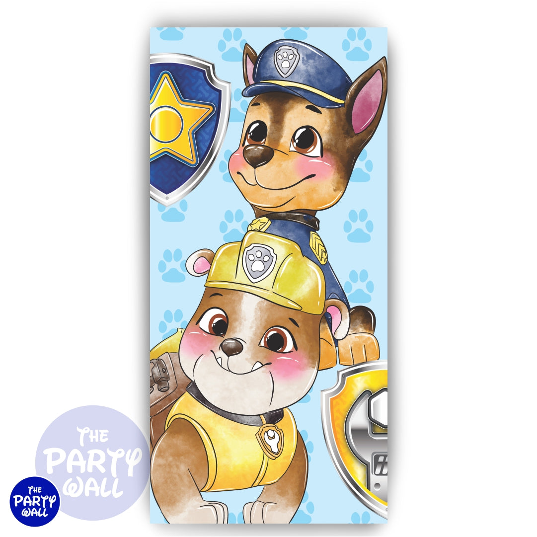 Paw Patrol - Funda para mampara de punta redonda