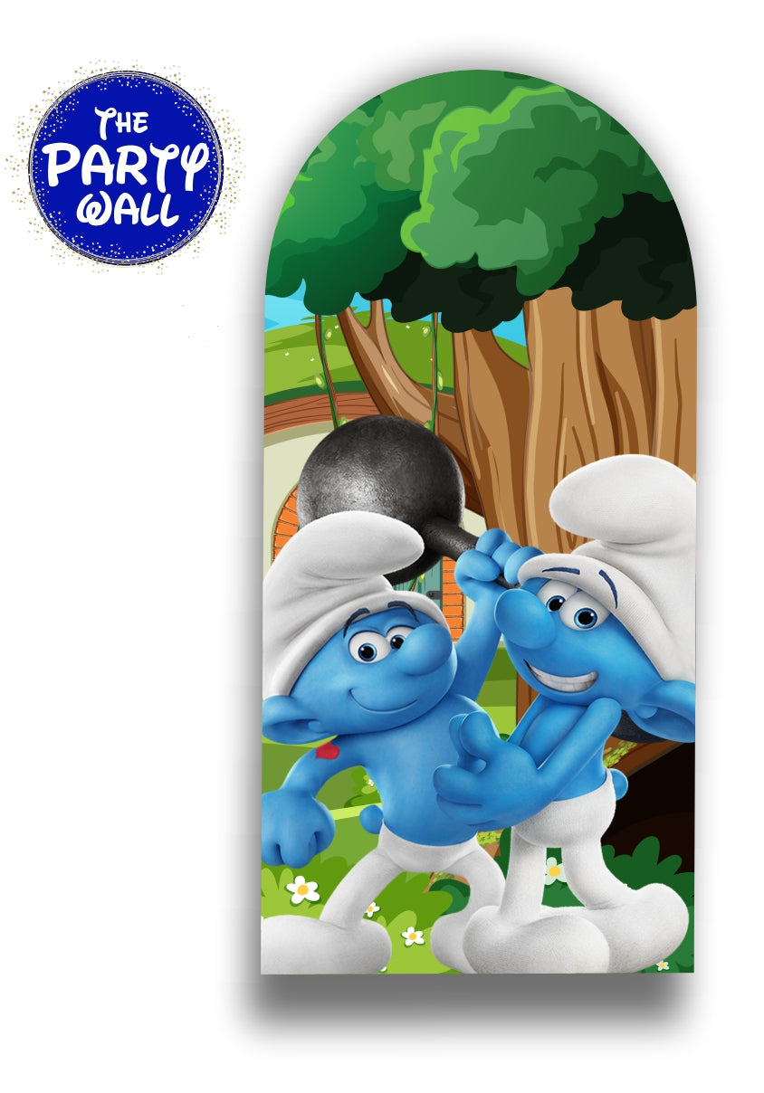 Pitufos - Funda para mampara de punta redonda