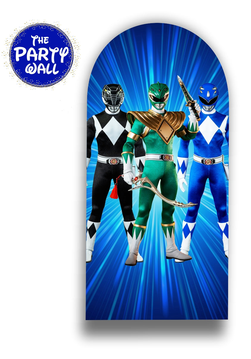 Power Rangers - Funda para mampara de punta redonda