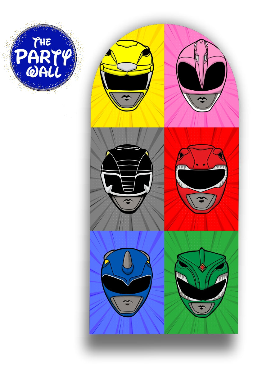 Power Rangers - Funda para mampara de punta redonda