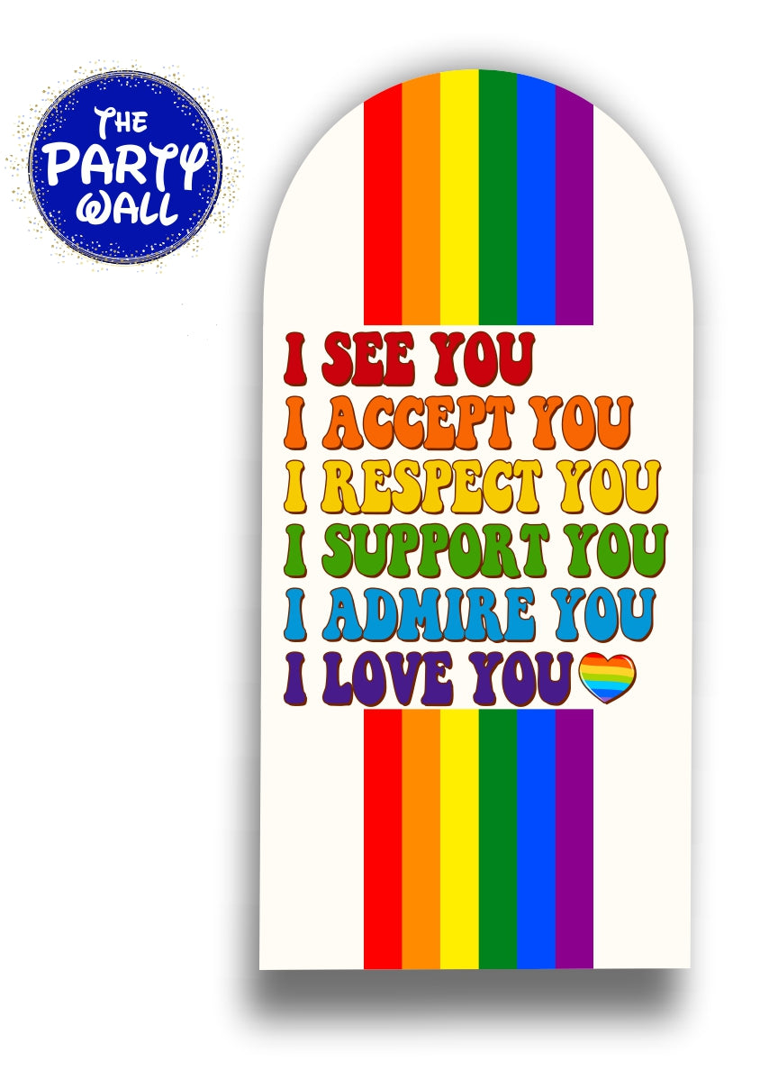 Pride - Funda para mampara de punta redonda