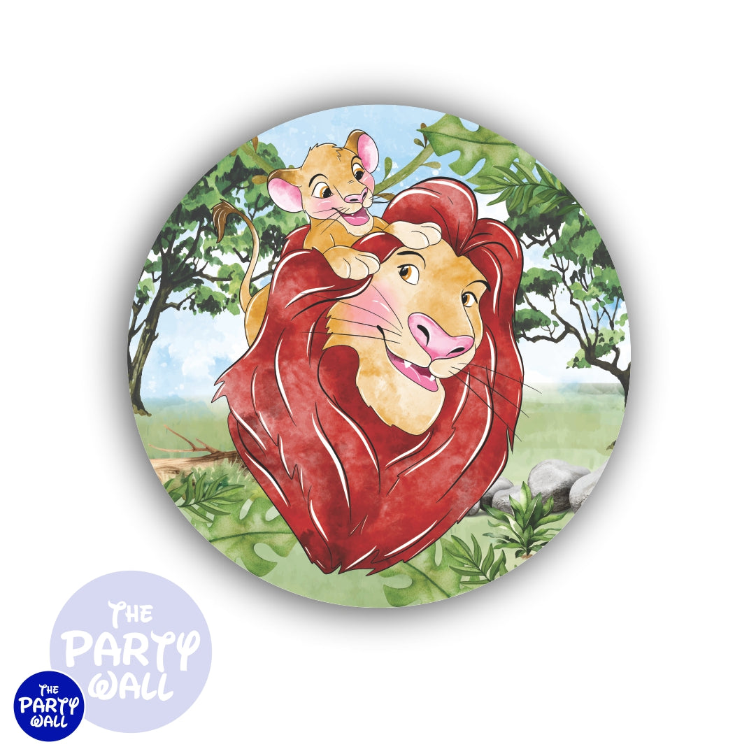 El Rey León - Funda para mampara circular