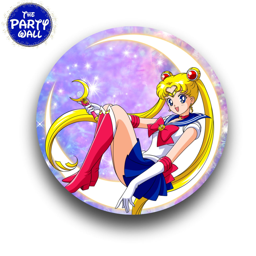 Sailor Moon - Funda para mampara circular