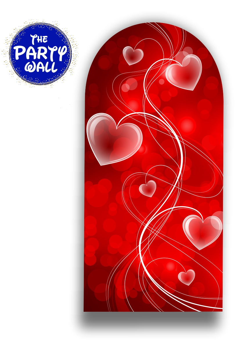 San Valentín - Funda para mampara de punta redonda