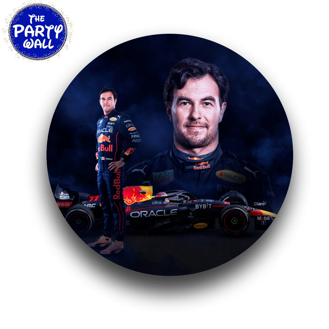 Sergio Pérez F1 - Funda para mampara circular