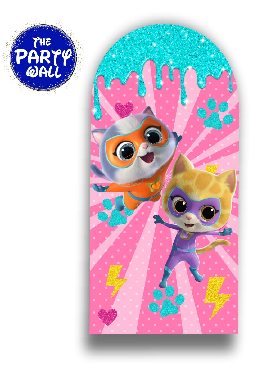 Super Kitties - Funda para mampara de punta redonda