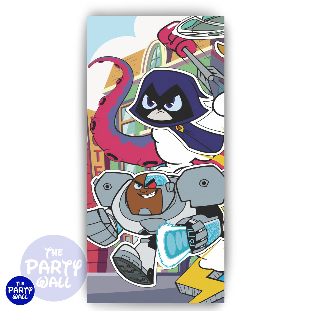 Teens Titans - Funda para mampara de punta redonda