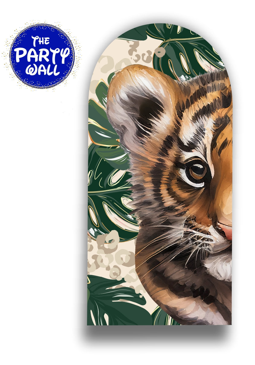 Tigre bebé - Funda para mampara de punta redonda