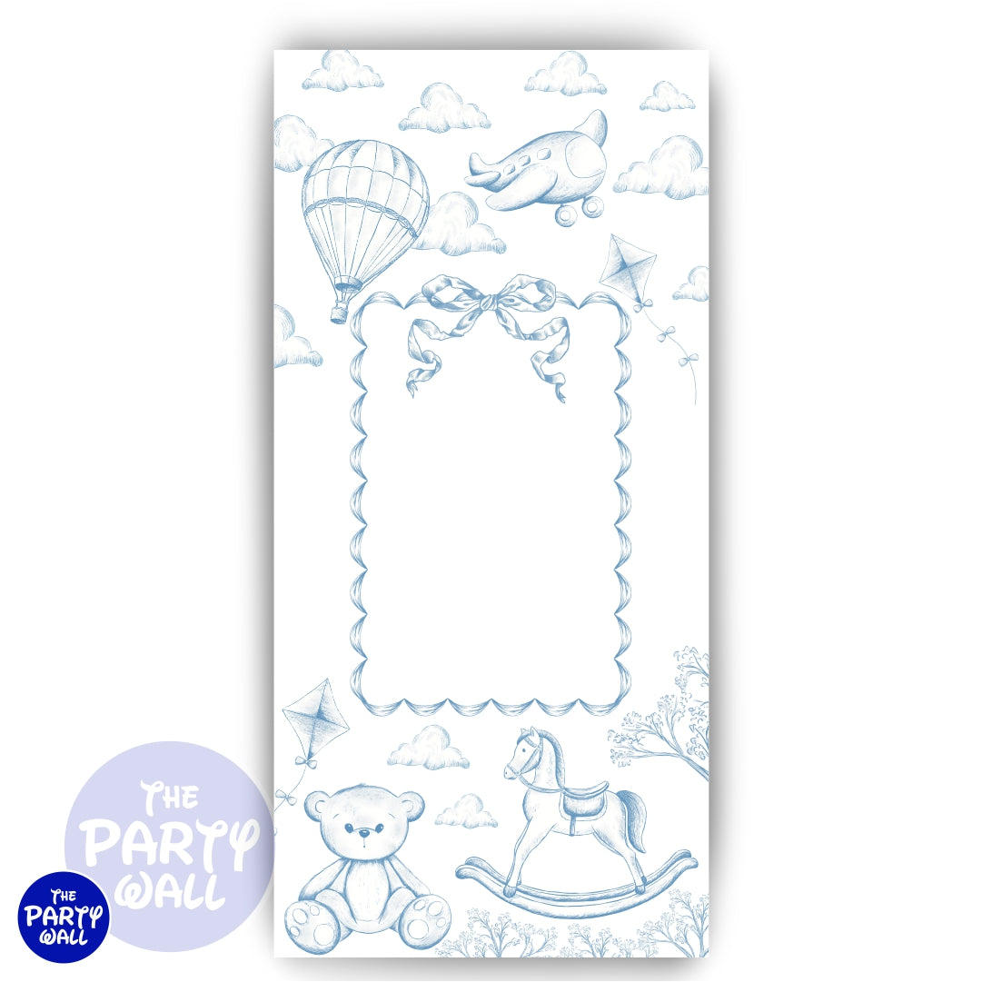 Toile de Jouy - Funda para mampara de punta redonda