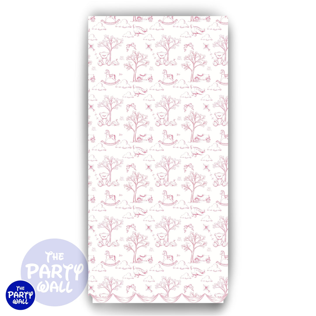 Toile de Jouy - Funda para mampara de punta redonda