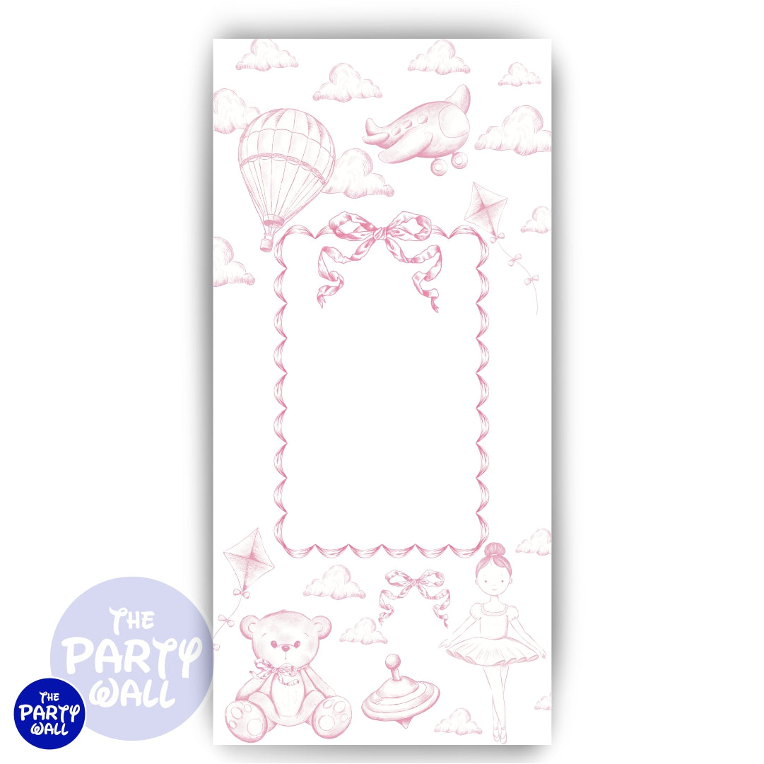 Toile de Jouy - Funda para mampara de punta redonda
