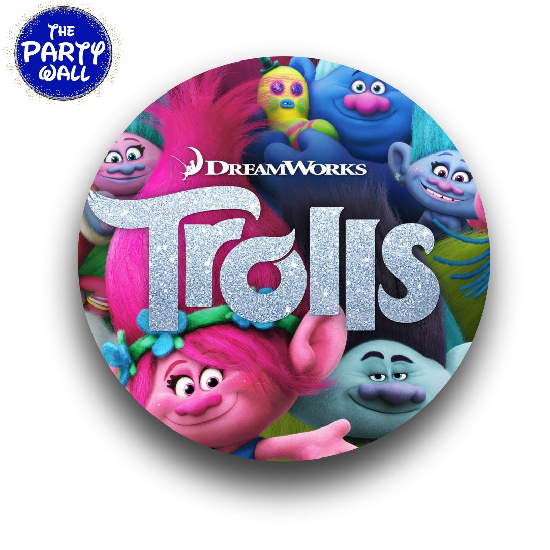 Trolls - Funda para mampara circular