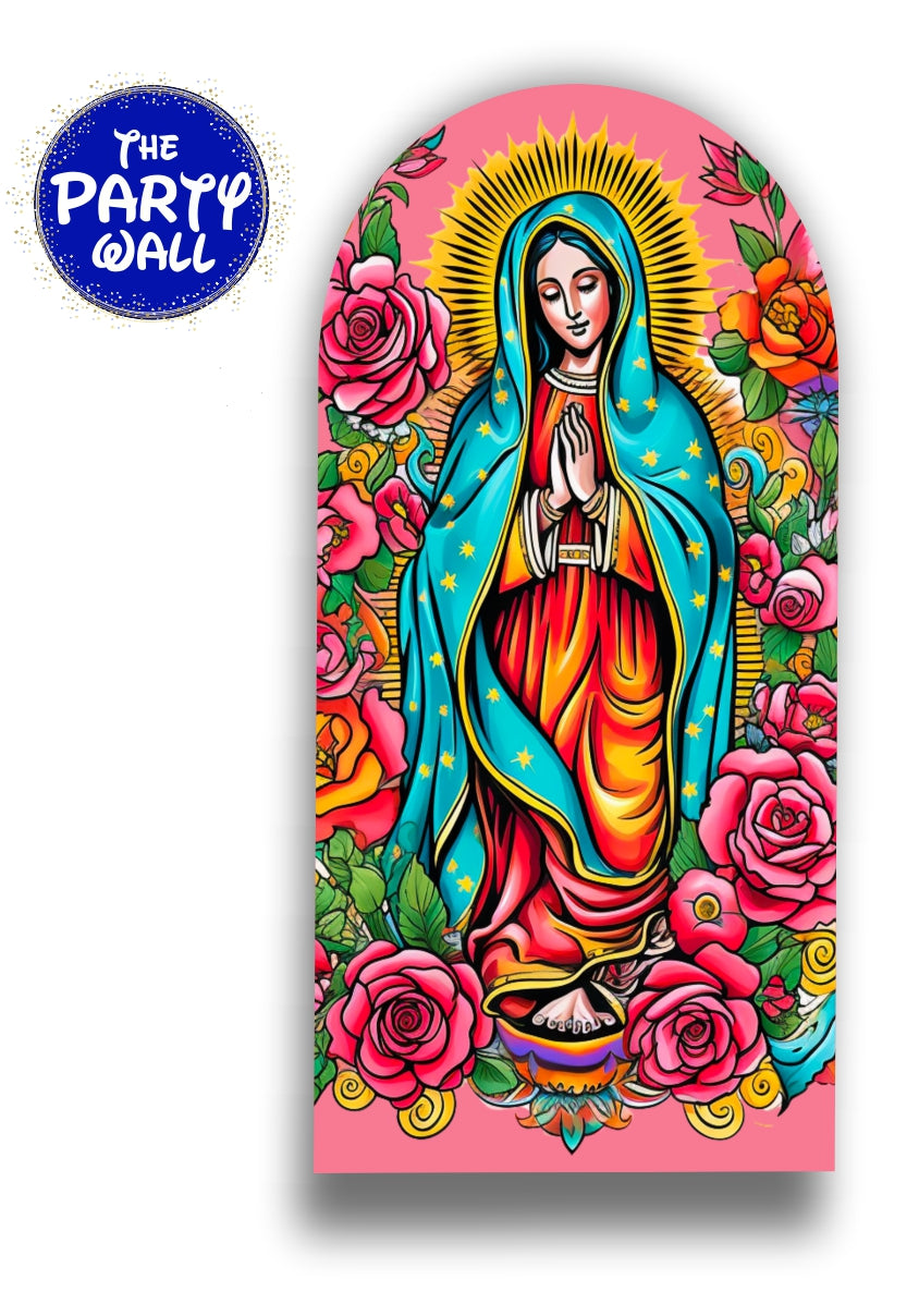 Virgen de Guadalupe - Funda para mampara de punta redonda