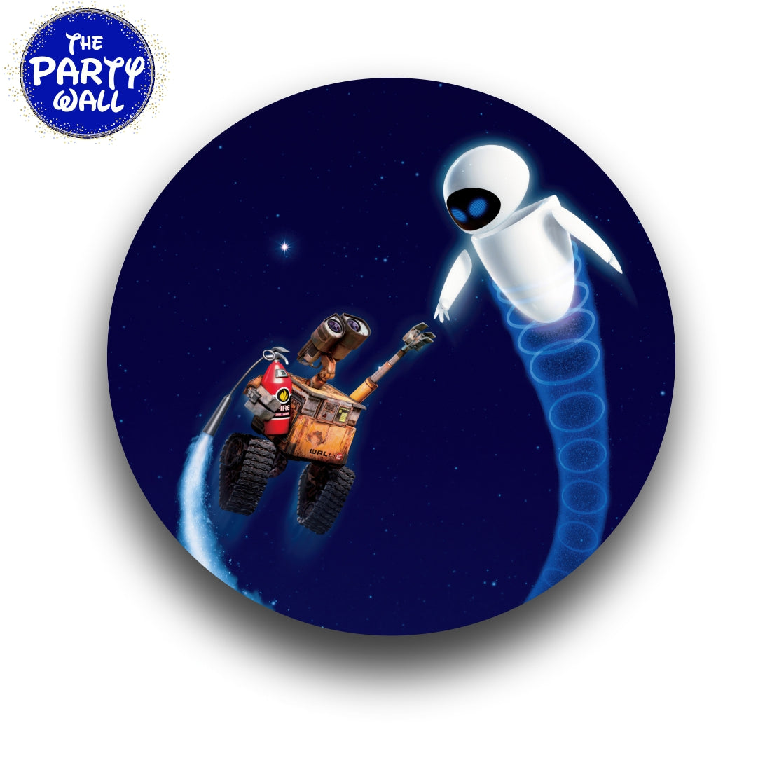 WallE y Eva - Funda para mampara circular