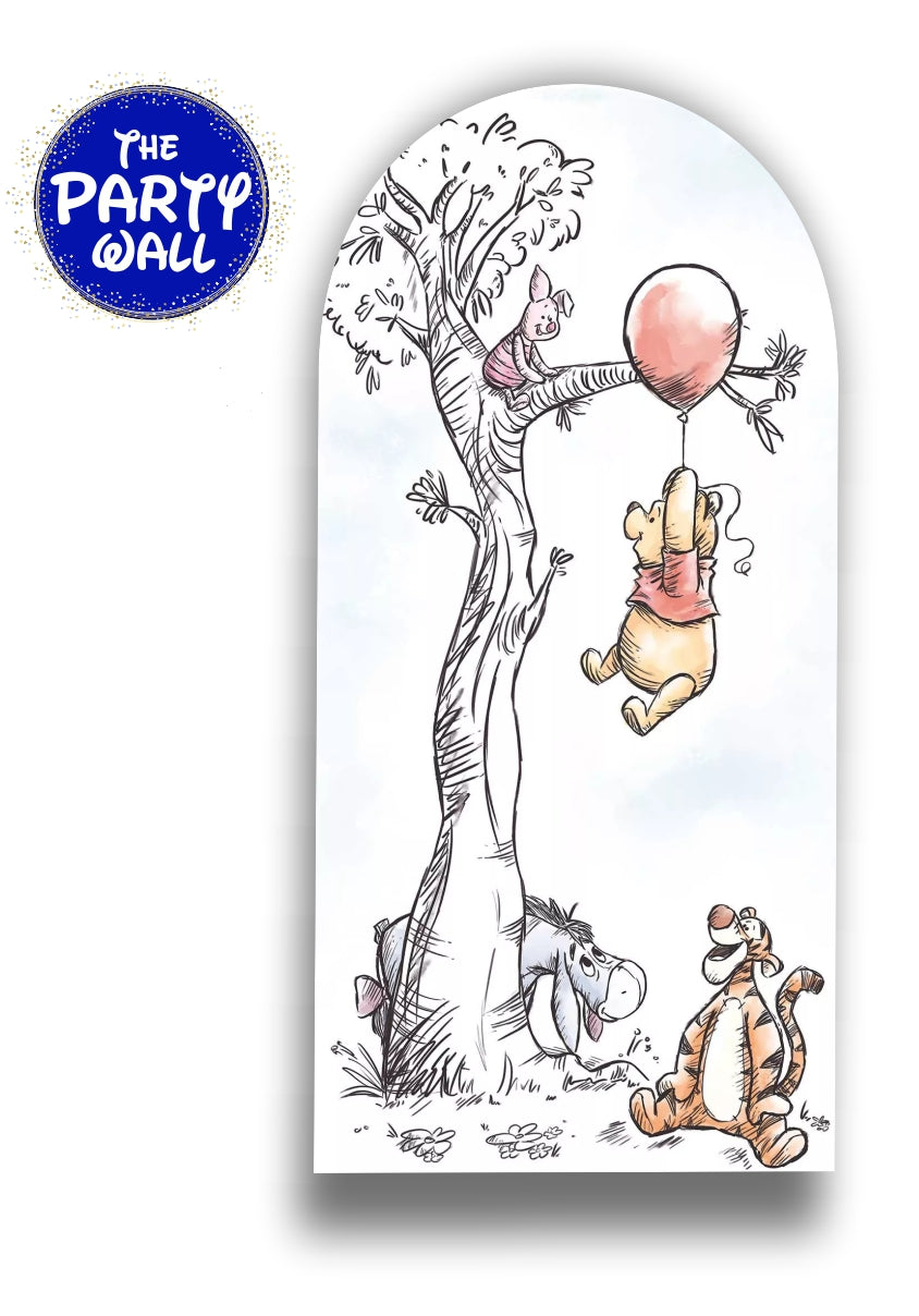 Winnie Pooh - Funda para mampara de punta redonda