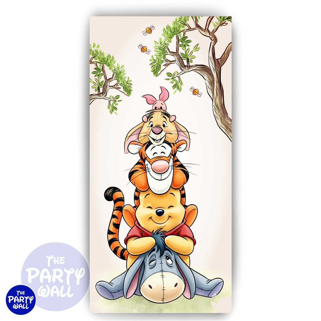 Winnie Pooh - Funda para mampara de punta redonda