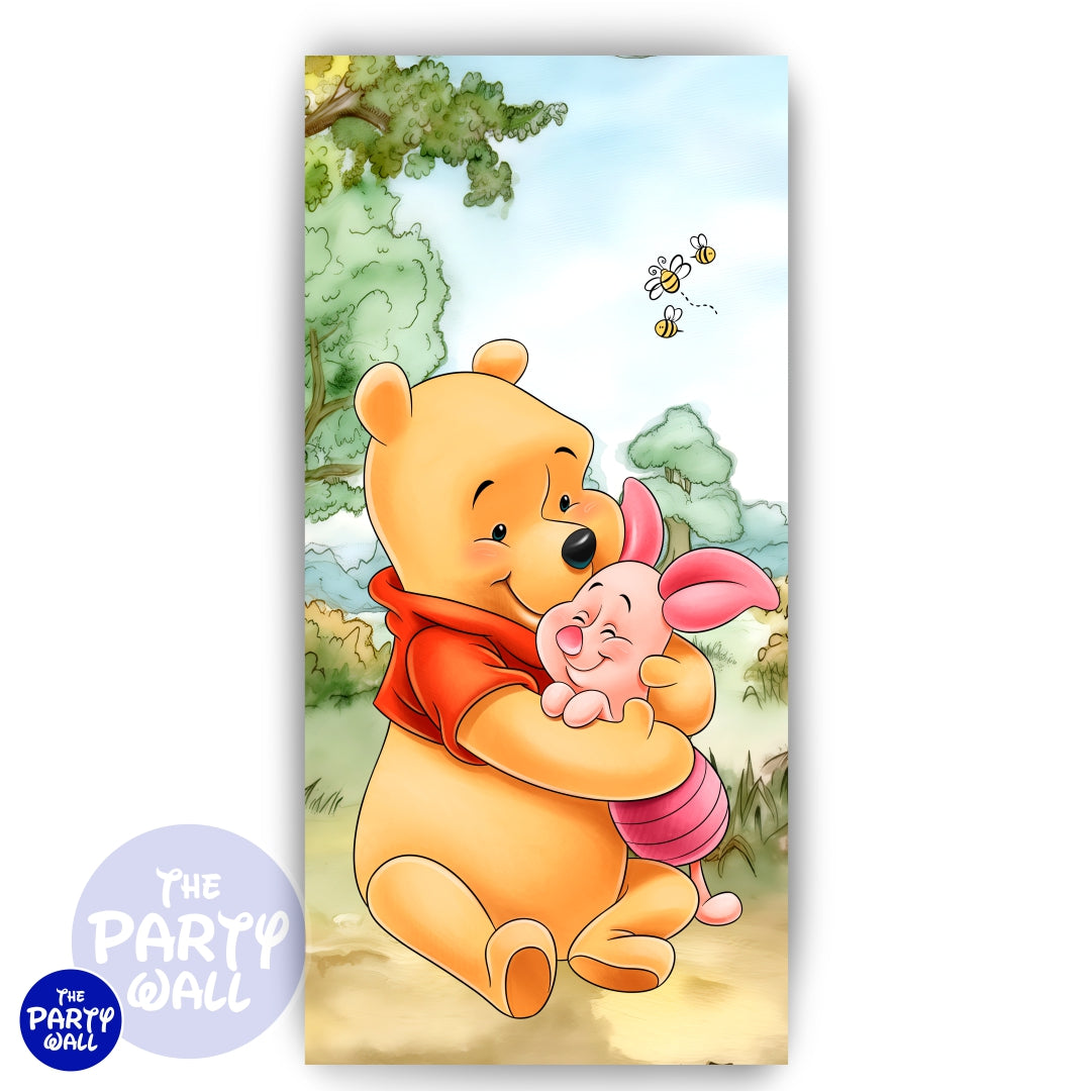 Winnie Pooh - Funda para mampara de punta redonda