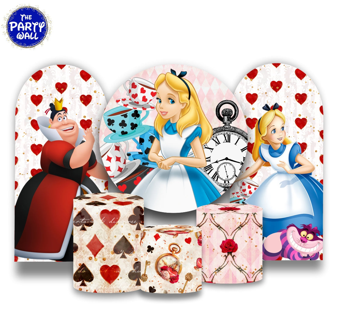 Alicia en el País de las Maravillas - Fundas para set + 2 complementos