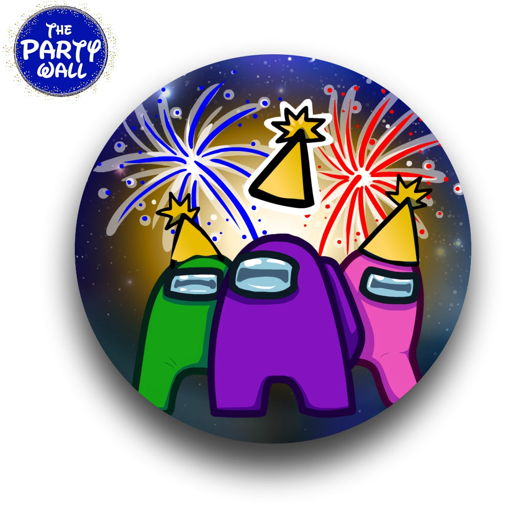 Among Us - Funda para mampara circular