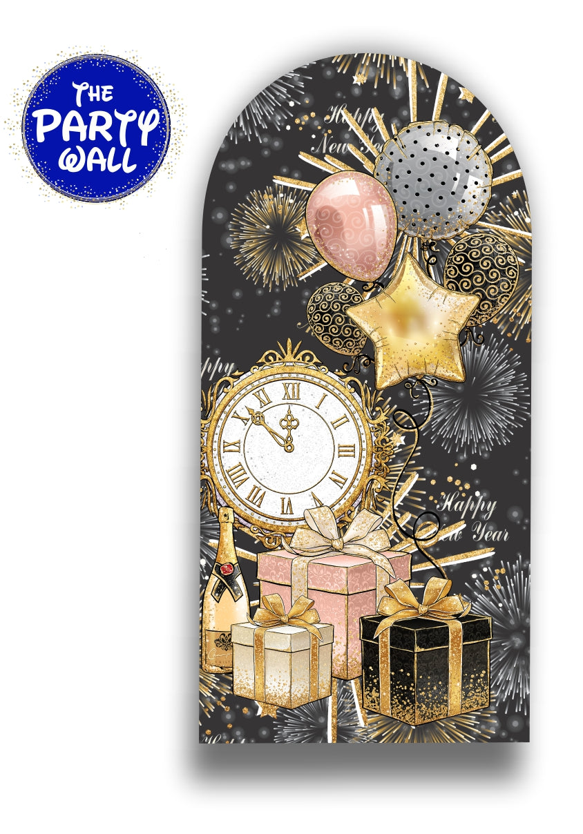 Año Nuevo - Funda para mampara de punta redonda