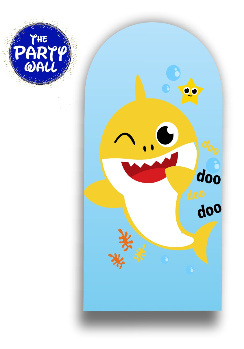 Baby Shark - Funda para mampara de punta redonda