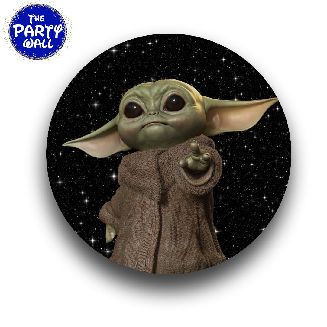 Baby Yoda - Funda para mampara circular