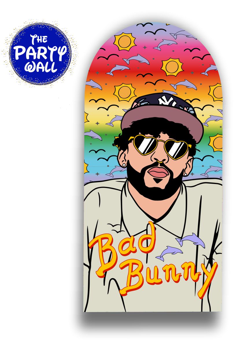 Bad Bunny - Funda para mampara de punta redonda