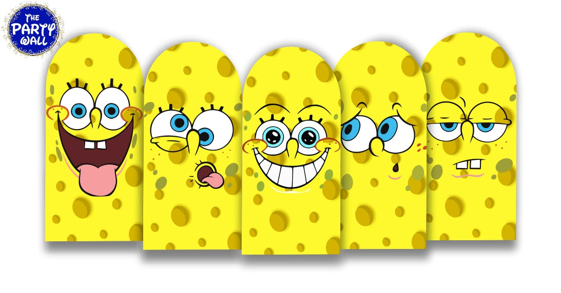 Bob Esponja - Fundas para 5 mamparas de punta redonda