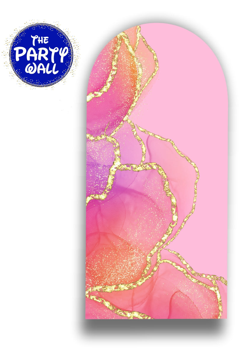 Aesthetic Gold - Funda para mampara de punta redonda