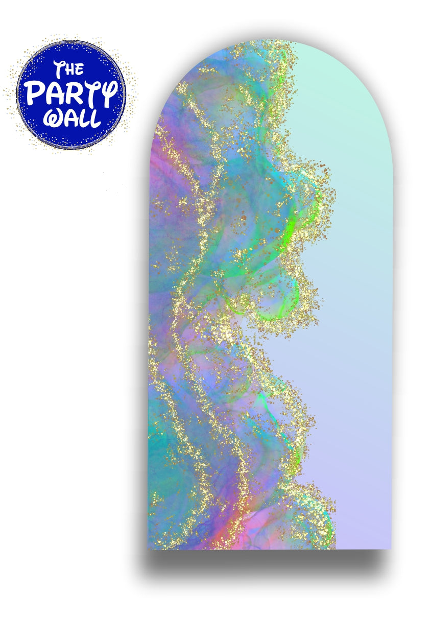 Aesthetic Gold - Funda para mampara de punta redonda