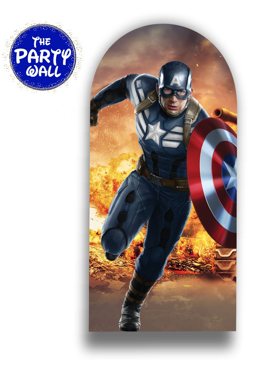 Capitán América - Funda para mampara de punta redonda