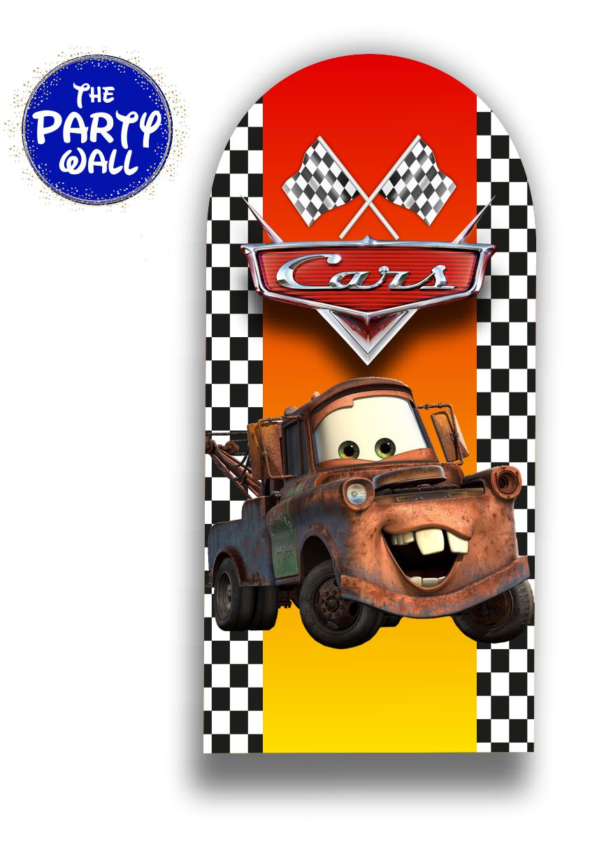 Cars - Funda para mampara de punta redonda