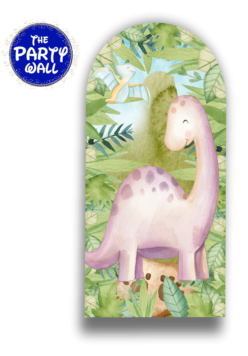 Dinosaurios Cute - Funda para mampara de punta redonda