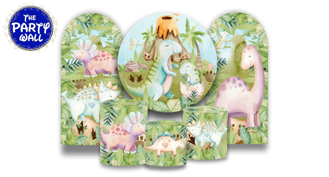 Dinosaurios Cute - Fundas para set + 2 complementos