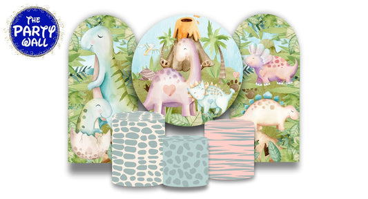Dinosaurios Cute - Fundas para set + 2 complementos