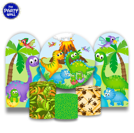 Dinosaurios Cute - Fundas para set + 2 complementos