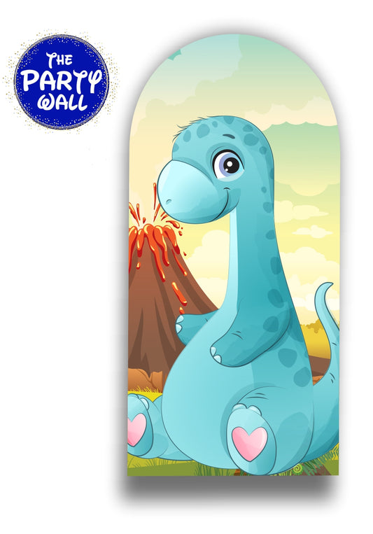 Dinosaurios Cute - Funda para mampara de punta redonda