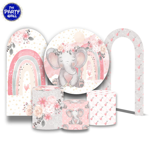 Elefantes Bebé Cute - Fundas para set sencillo + 2 complementos