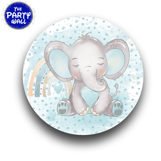 Elefantes Bebé Cute - Funda para mampara circular