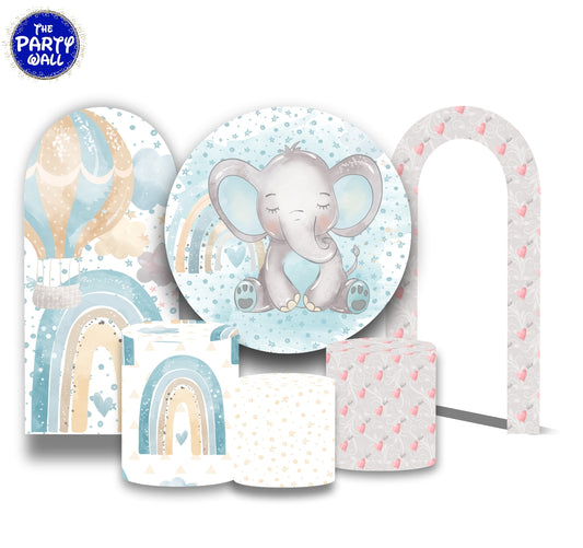 Elefantes Bebé Cute - Fundas para set sencillo + 2 complementos