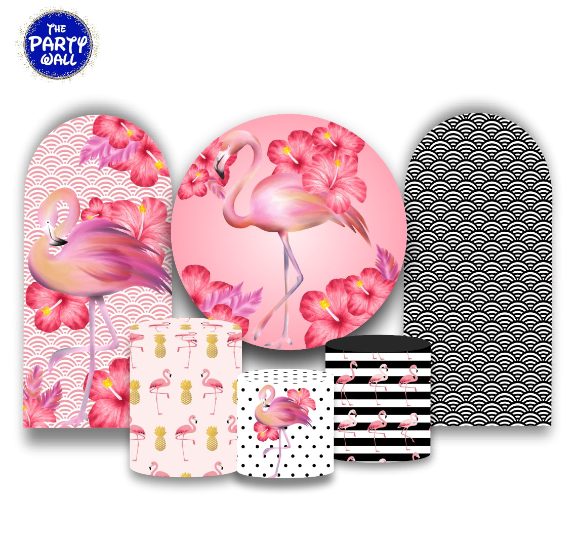 Flamingo- Fundas para set + 2 complementos
