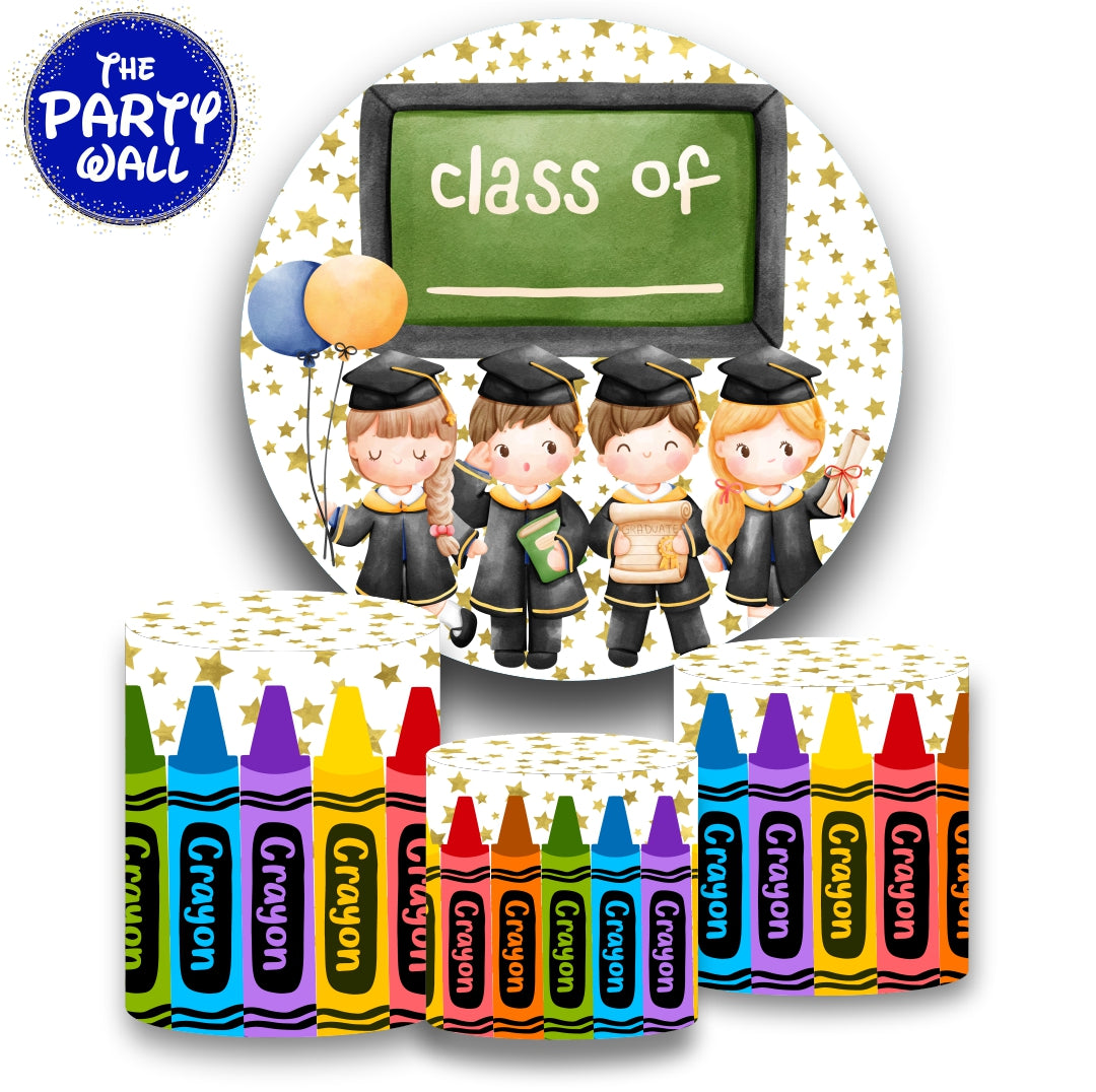 Graduación Kindergarten - Fundas para set sencillo