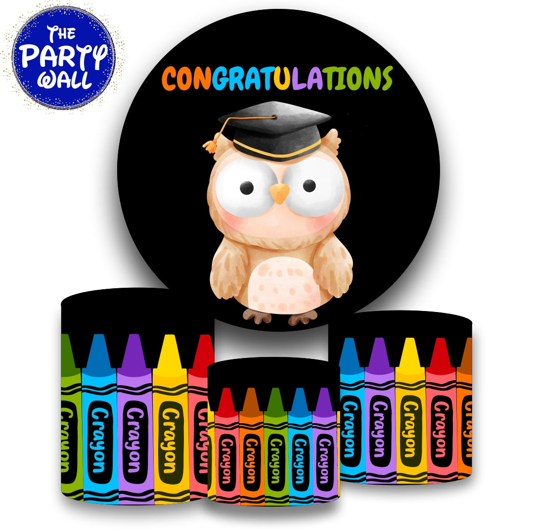 Graduación Kindergarten - Fundas para set sencillo
