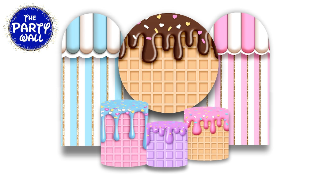 Helado - Ice Cream - Fundas para set + 2 complementos