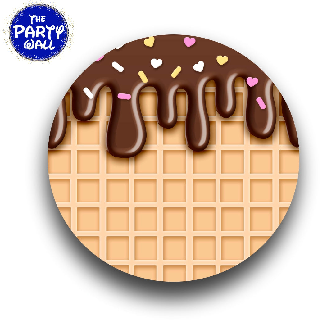 Helado - Ice Cream - Funda para mampara circular