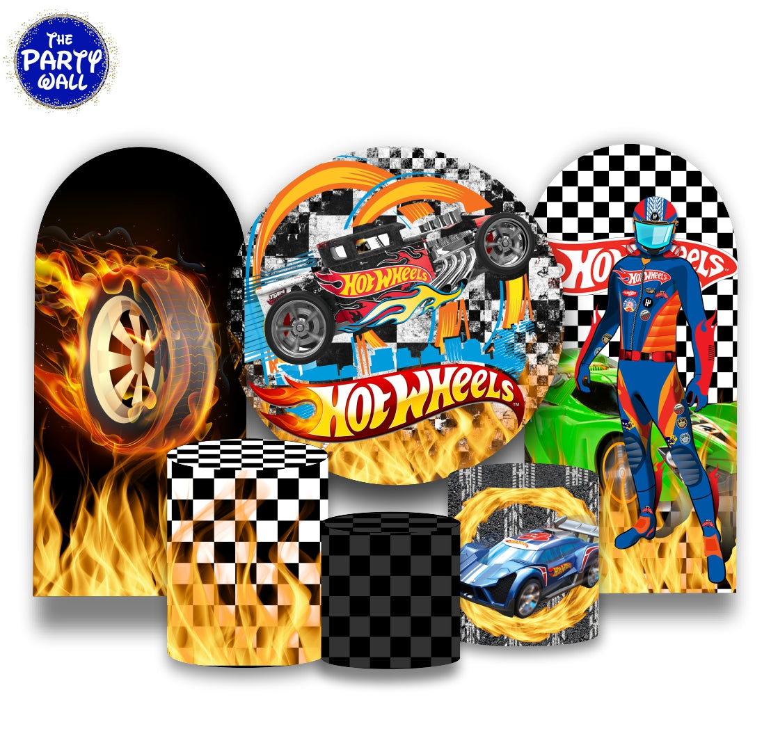 Hot Wheels - Fundas para set + 2 complementos