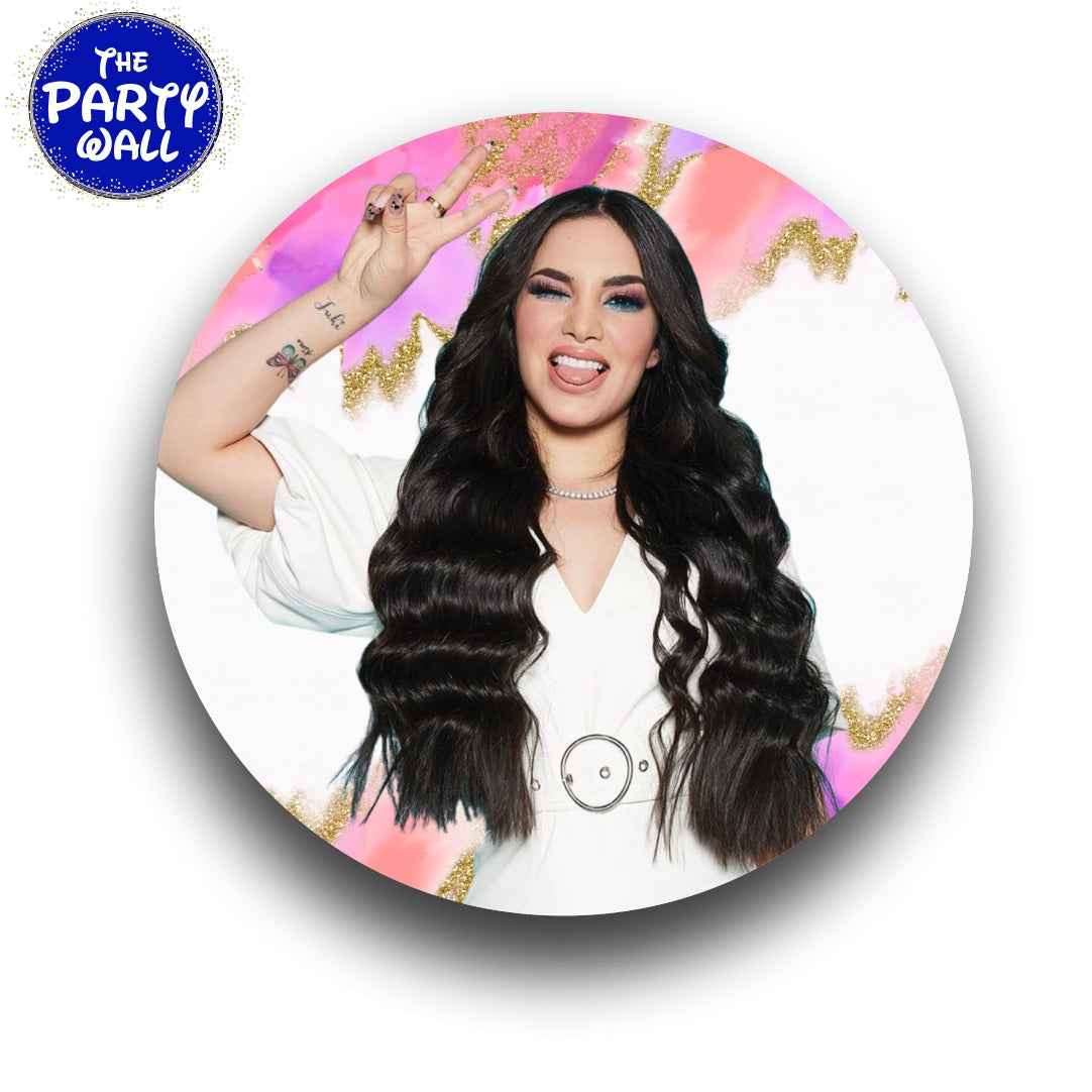 Kimberly Loaiza - Funda para mampara circular